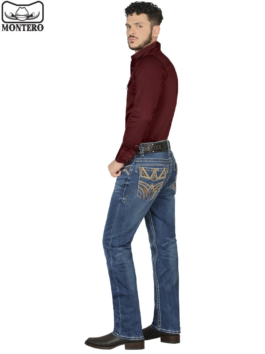 Pantalón para Hombre de Mezclilla Vaquero MONTERO (Heavy Denim) MT4621