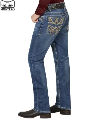 Pantalón para Hombre de Mezclilla Vaquero MONTERO (Heavy Denim) MT4621