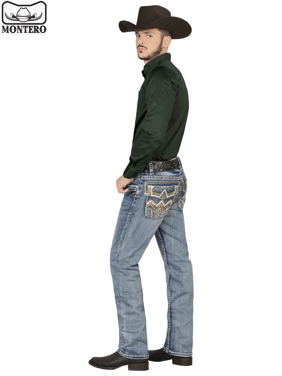 Pantalón para Hombre de Mezclilla Vaquero MONTERO (Heavy Denim) MT4622