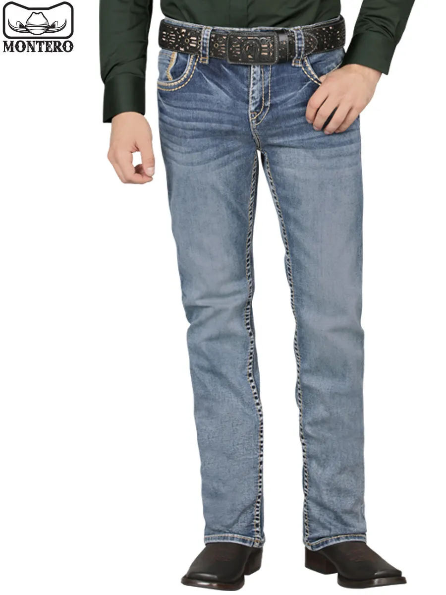 Pantalón para Hombre de Mezclilla Vaquero MONTERO (Heavy Denim) MT4622