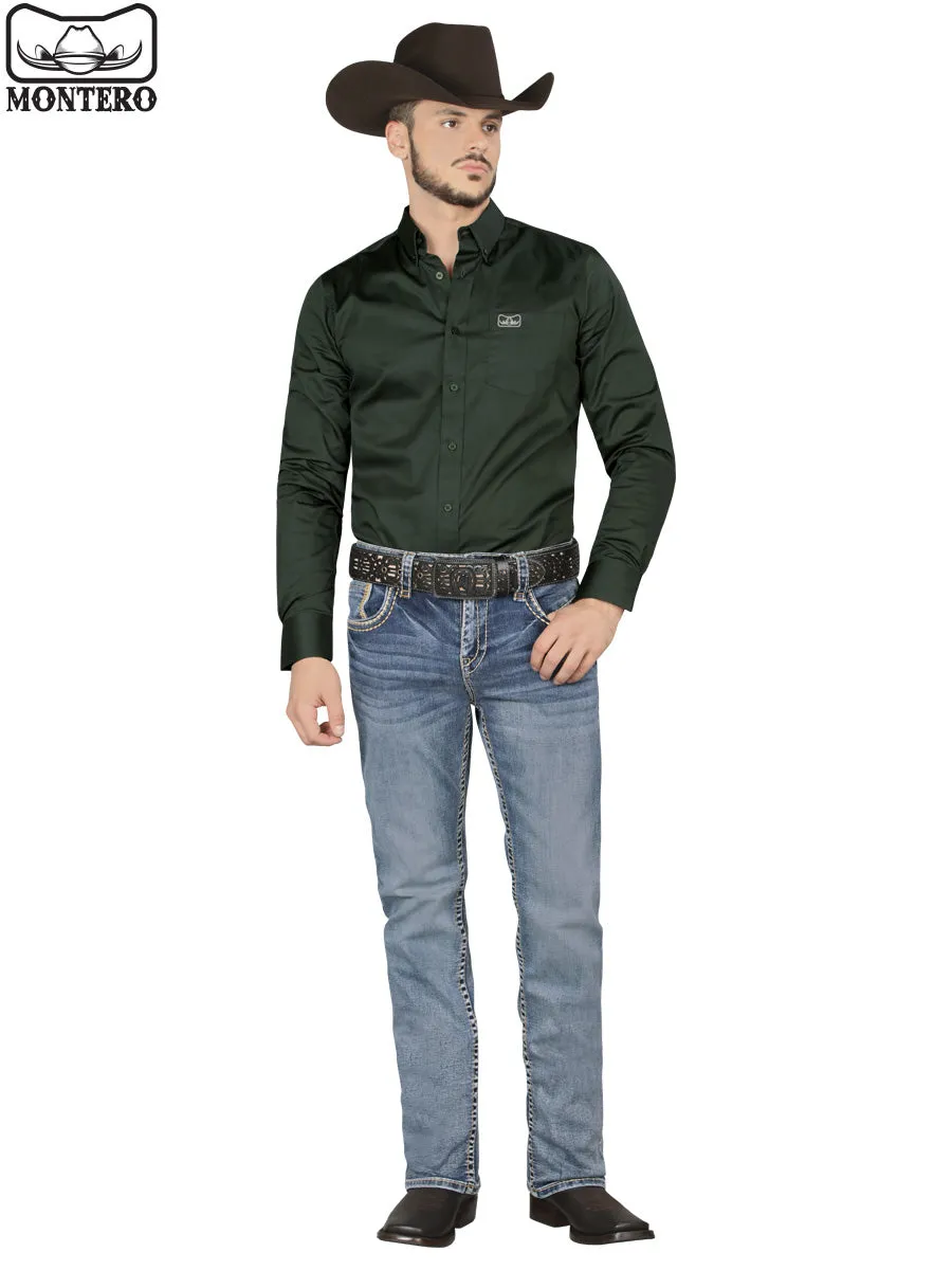 Pantalón para Hombre de Mezclilla Vaquero MONTERO (Heavy Denim) MT4622