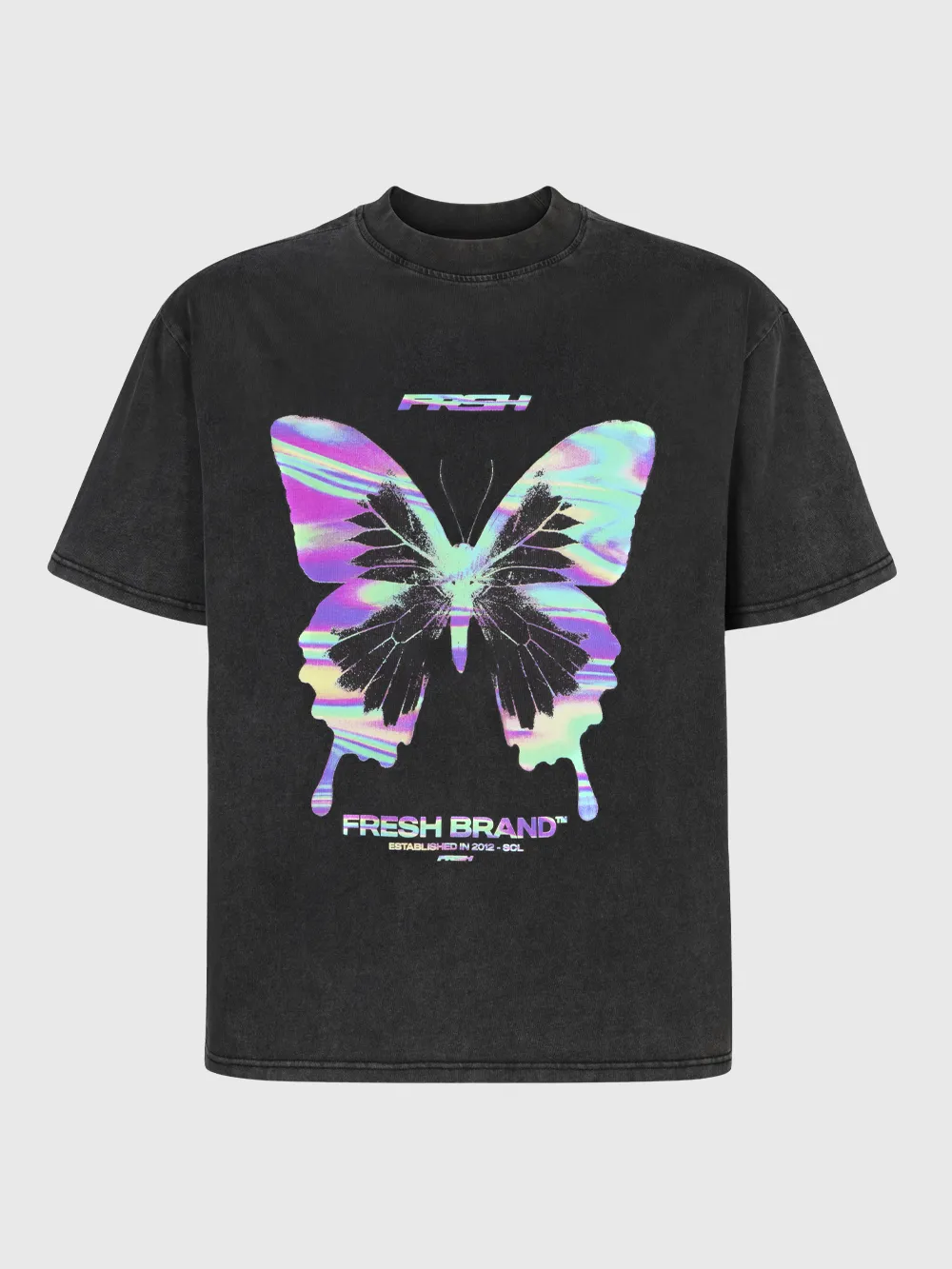 Polera heavyweight® mariposa tornasol