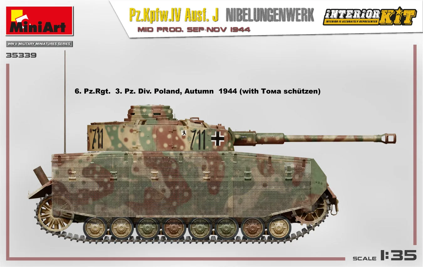 PZ.KPFW.IV AUSF. J MID PROD INTERIOR KIT (1/35)