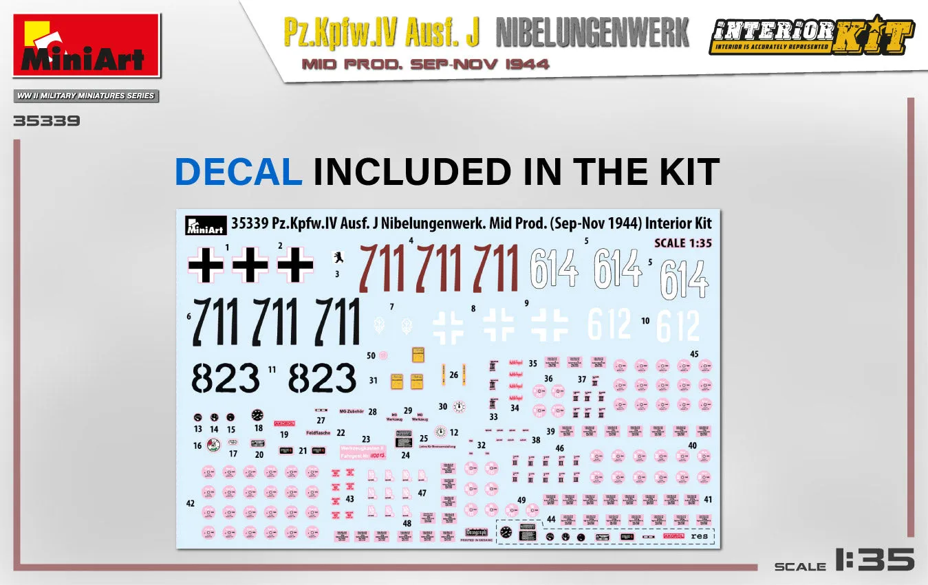 PZ.KPFW.IV AUSF. J MID PROD INTERIOR KIT (1/35)