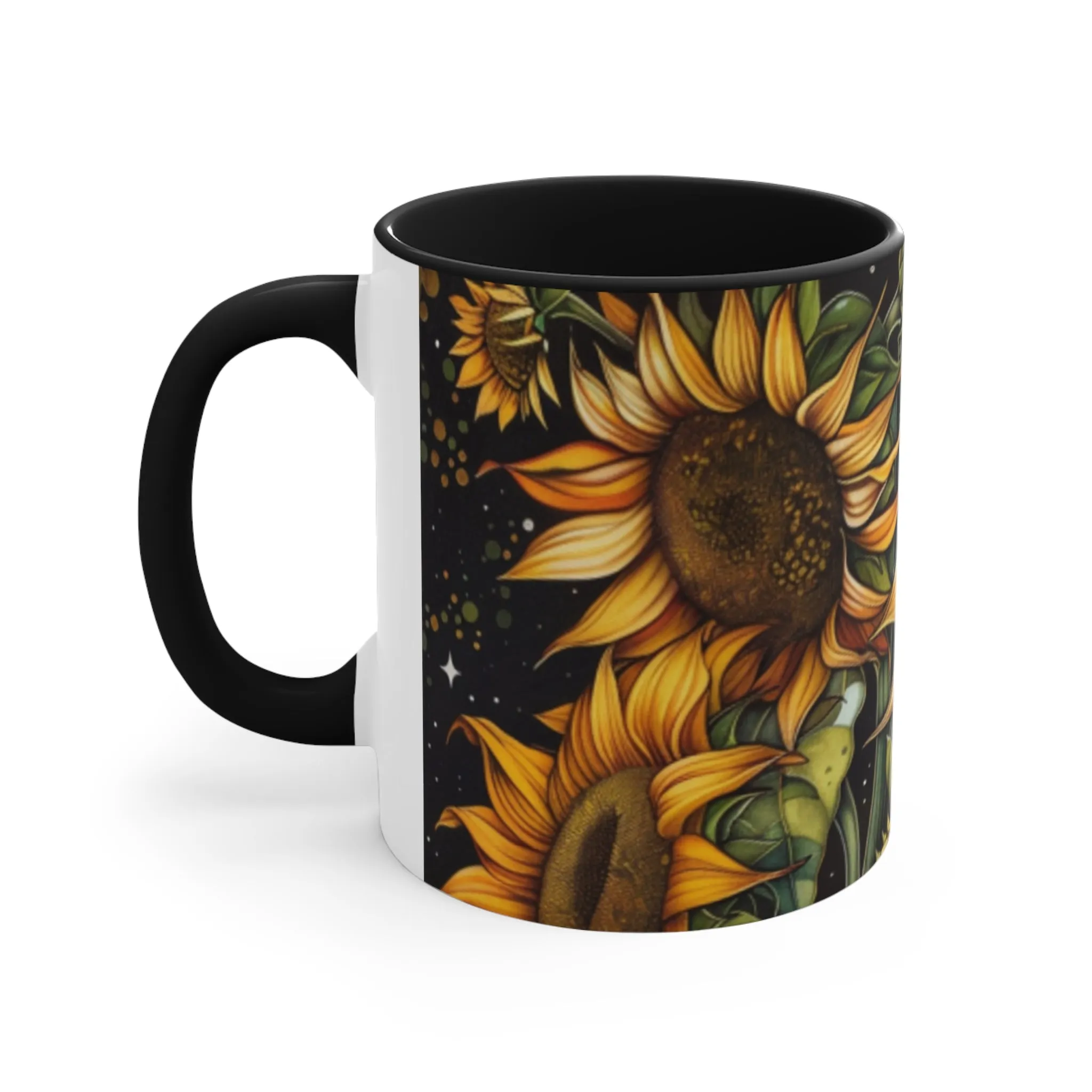 Sunflower Accent Coffee Mug, 11oz