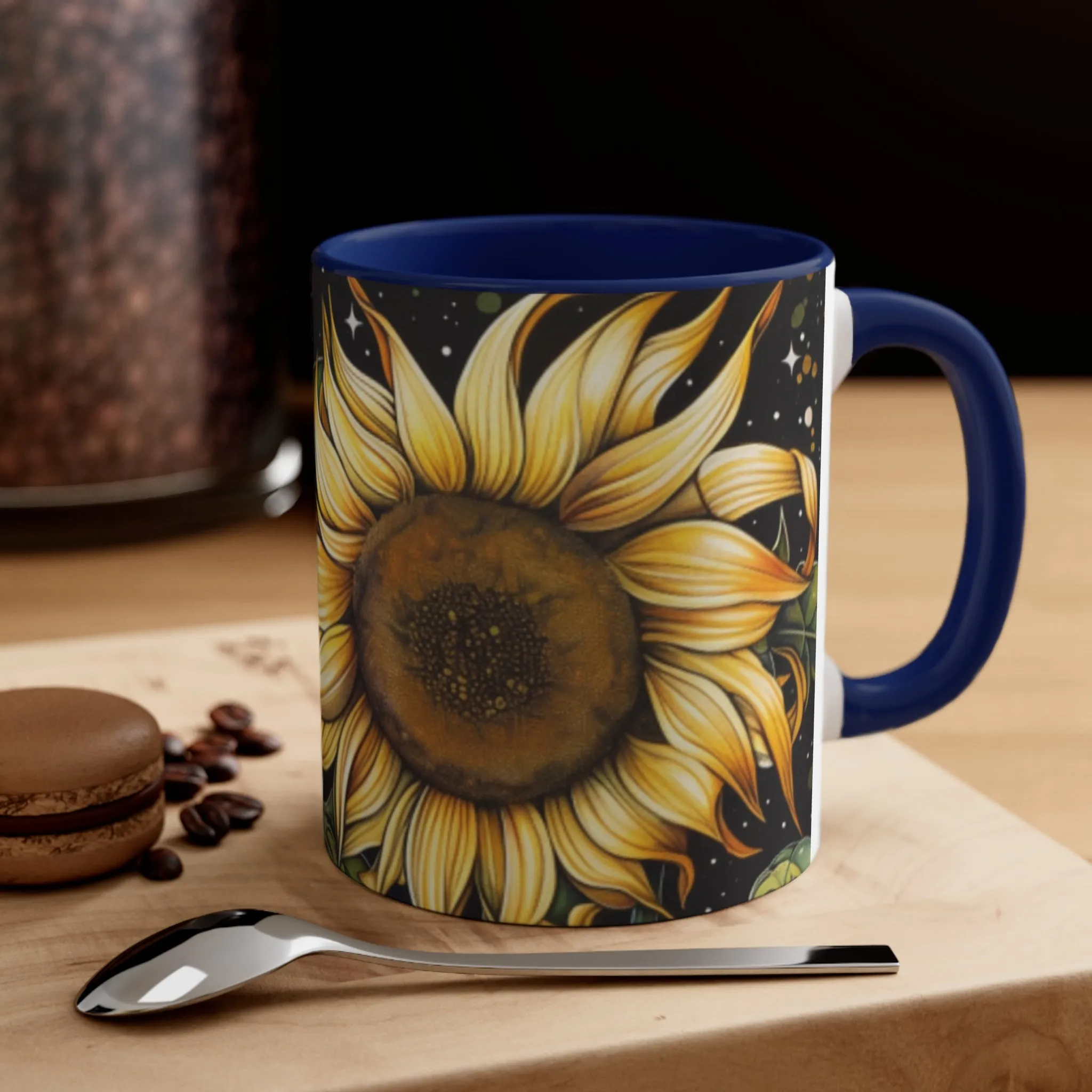 Sunflower Accent Coffee Mug, 11oz