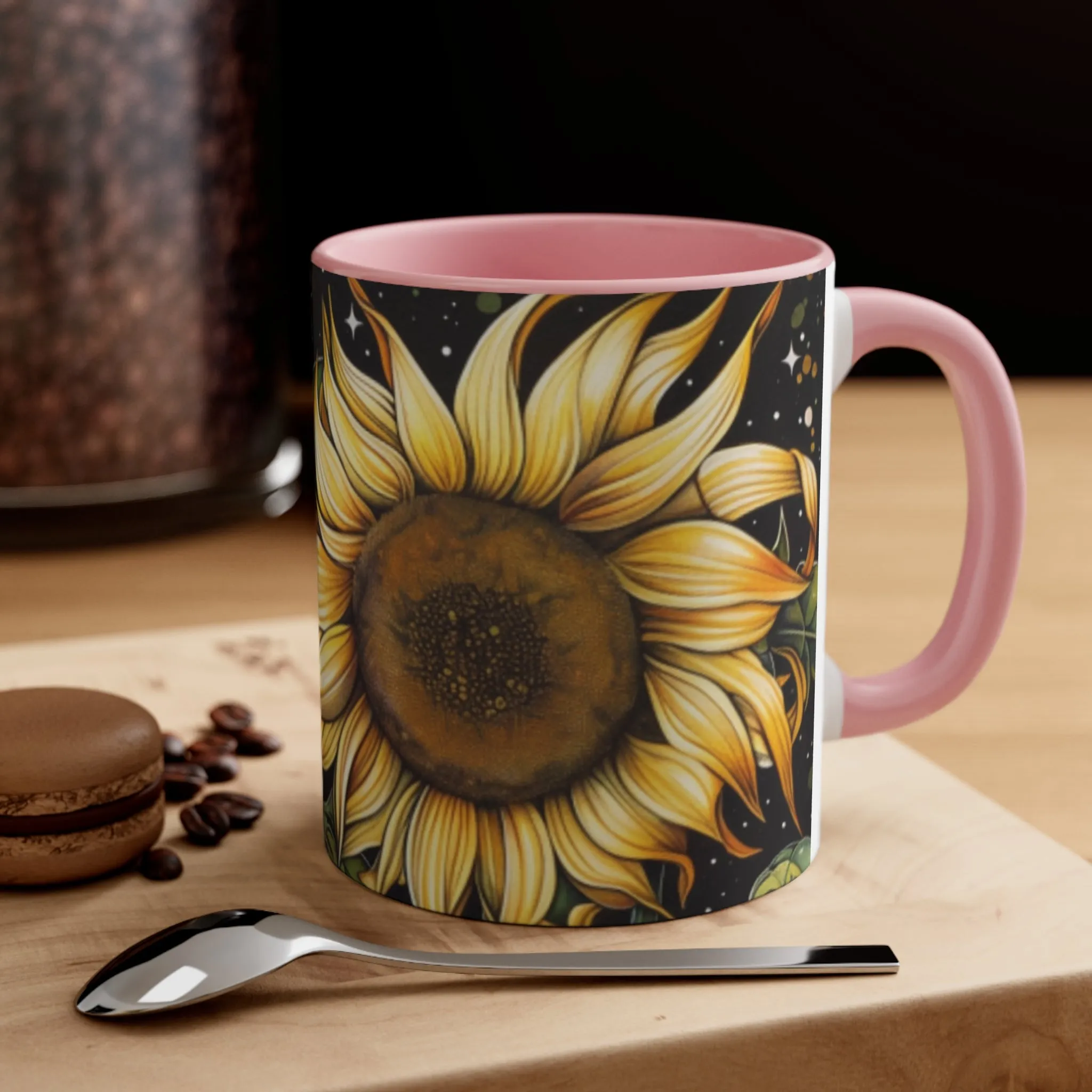 Sunflower Accent Coffee Mug, 11oz