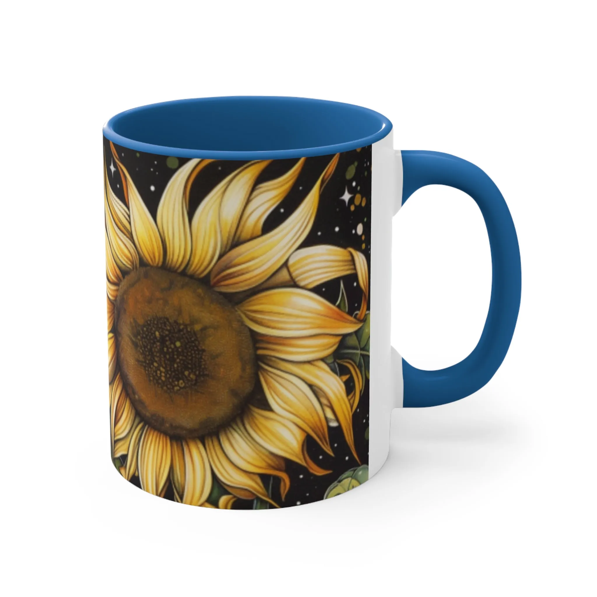 Sunflower Accent Coffee Mug, 11oz