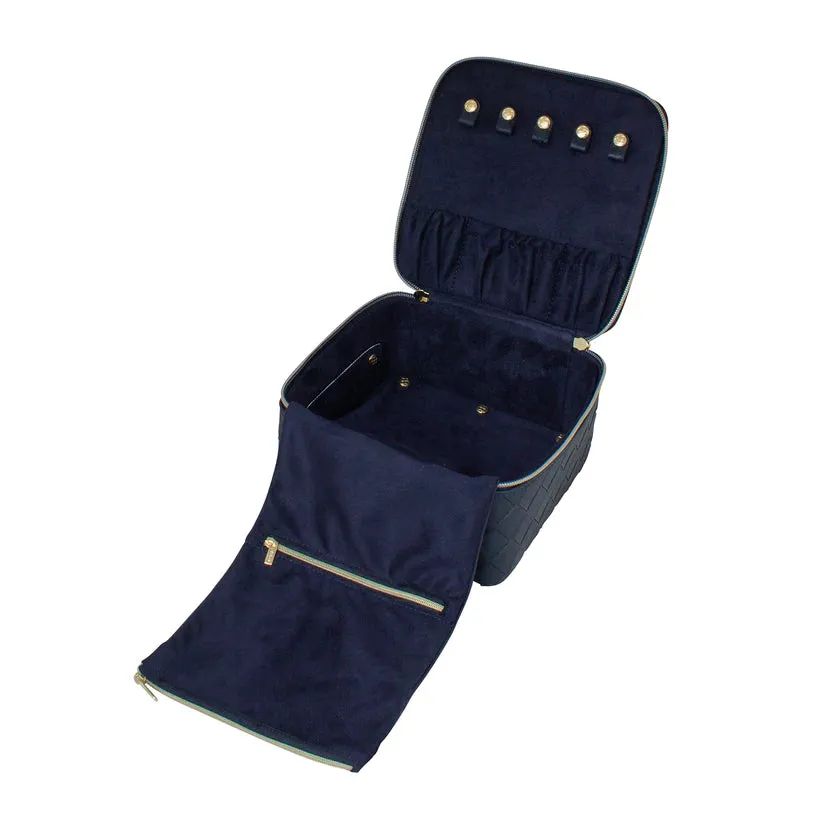 Tonic - Large Jewellery Cube - Woven Navy