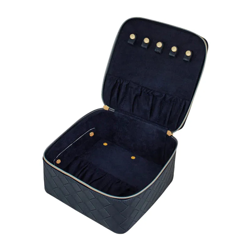 Tonic - Large Jewellery Cube - Woven Navy