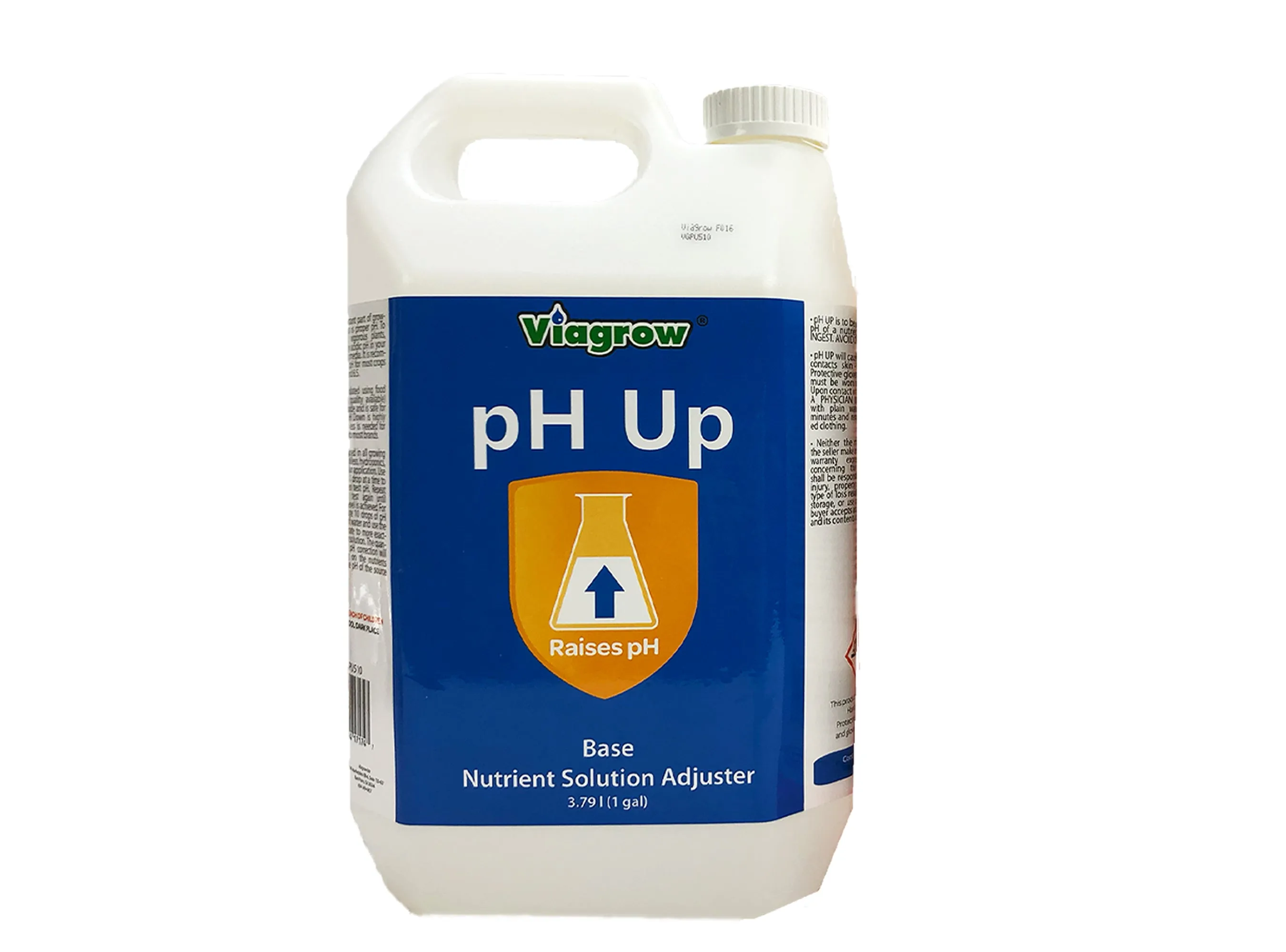 Viagrow 1 Gallon pH Up Liquid Nutrient Adjusting Solution - Base (Case of 6)